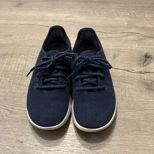Navy Blue Knit Allbirds Sneakers